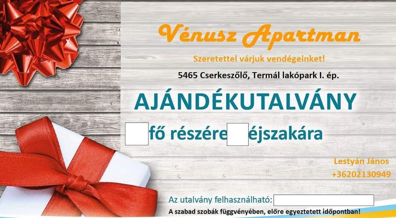 Vénusz Apartman Cserkeszőlő Exterior foto